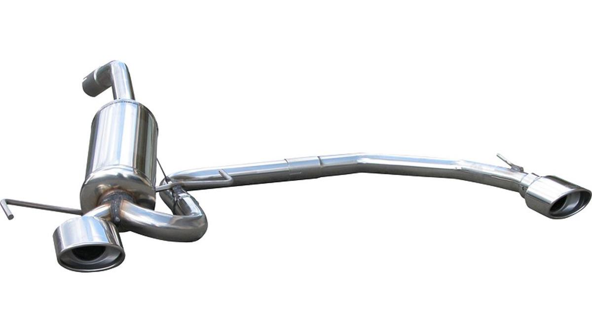 100%25+Inox+%C3%89chappement+Double+sur+mesure+pour+Alfa+Romeo+147+2.0+TS+%28150cv%29+2001-+Droite%2FGauche+120x80mm